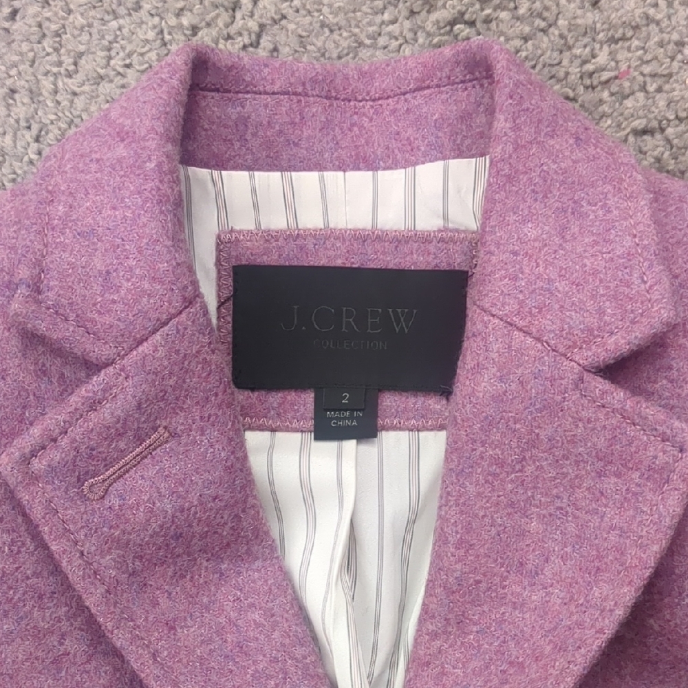 RARE Like New J. Crew Collection Rhodes Blazer Jacket in Heather Floral Size 2